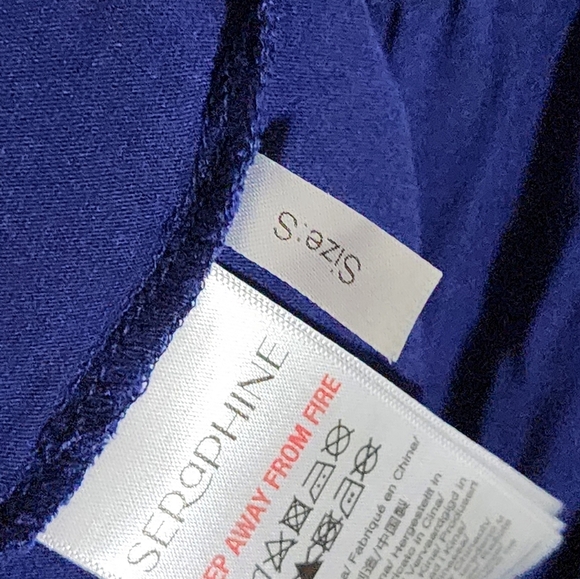 Seraphine Women's Blue Button-Down Dress - Picture 4 of 6